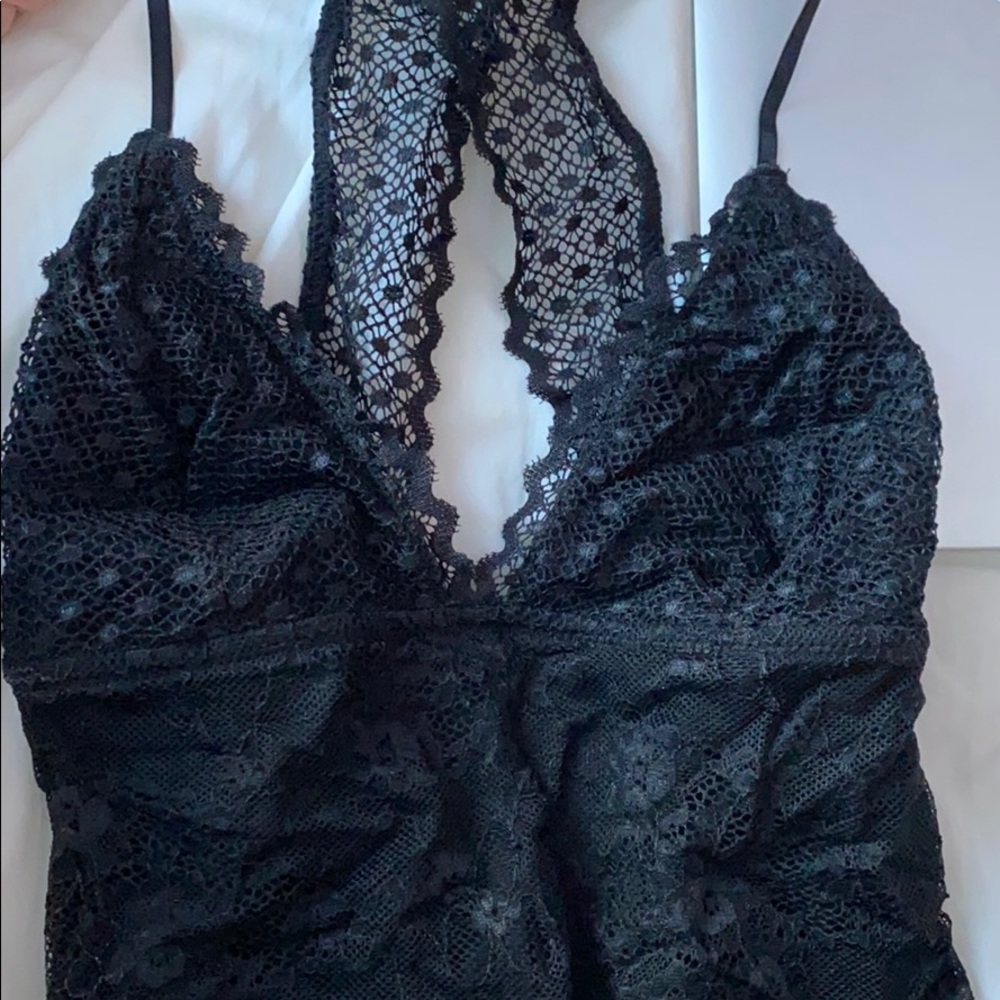 Lace black bodysuit